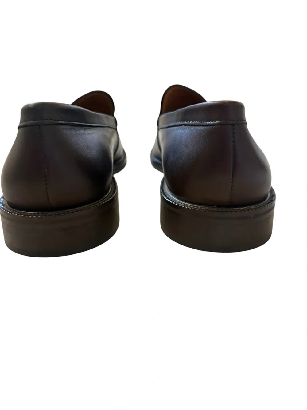 J.Crew Made in Italy Venetian Leather Classic Loafers Shoes Dark Brown Sz 11
